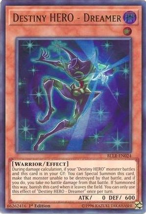 Image of Destiny HERO - Dreamer (BLLR-EN024) - Battles of Legend: Light's Revenge 1st Edition
