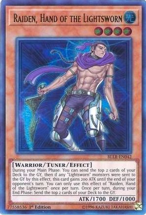 Image of Raiden, Hand of the Lightsworn (BLLR-EN042) - Battles of Legend: Light's Revenge 1st Edition