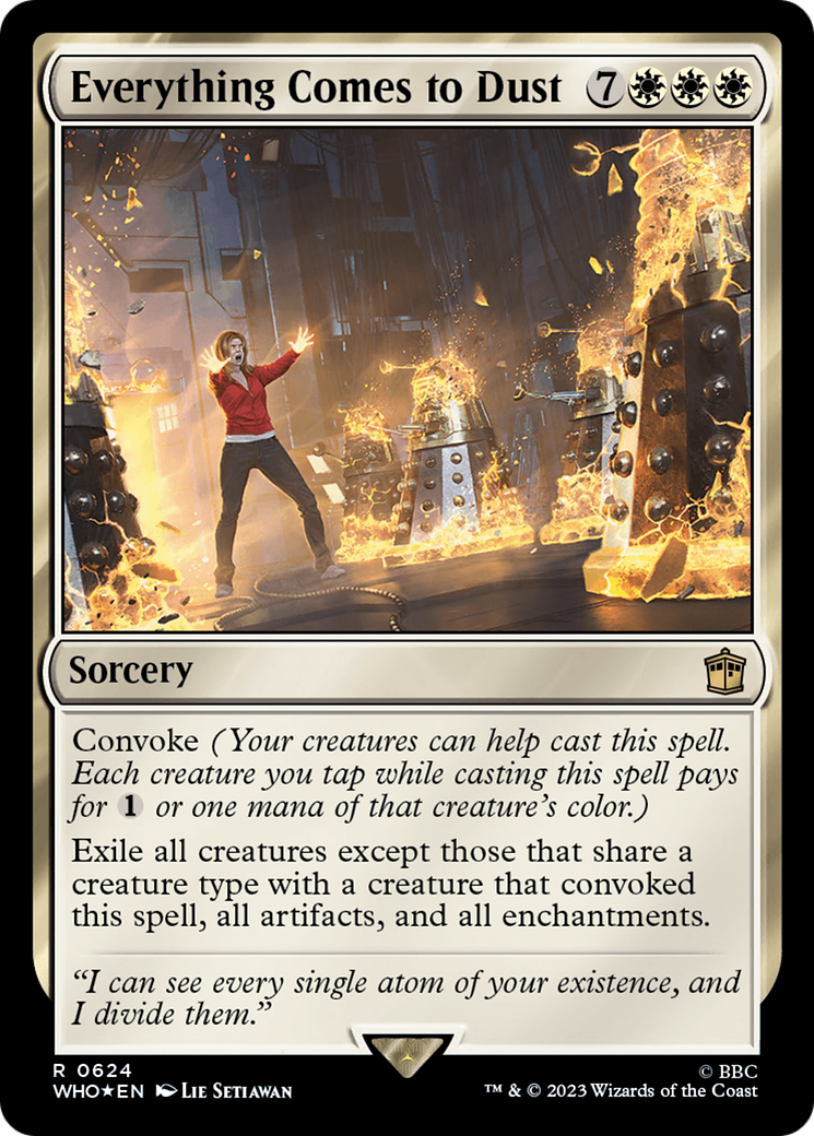 Image of Everything Comes to Dust (Surge Foil) (WHO-624) - Doctor Who Foil