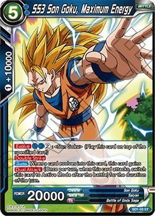 Image of SS3 Son Goku, Maximum Energy (SD1-03) - Galactic Battle