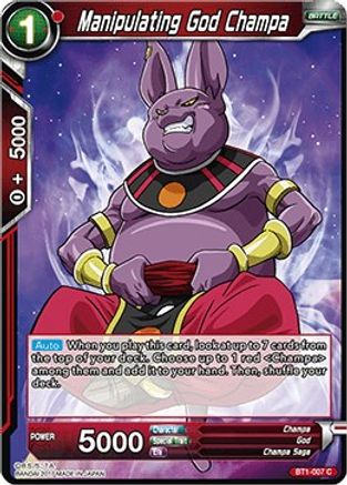 Image of Manipulating God Champa (BT1-007) - Galactic Battle
