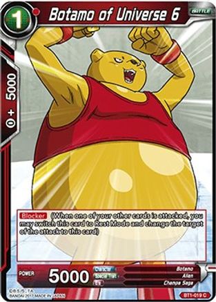 Image of Botamo of Universe 6 (BT1-019) - Galactic Battle