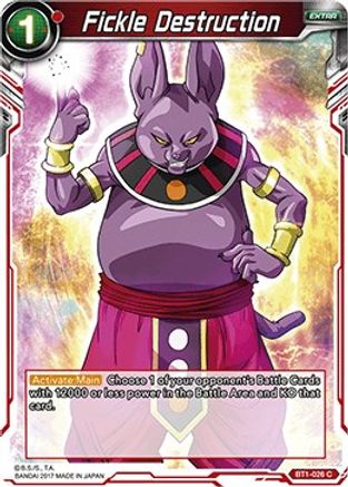 Image of Fickle Destruction (BT1-026) - Galactic Battle