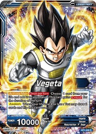 Image of Vegeta // Super Saiyan Blue Vegeta (BT1-028) - Galactic Battle