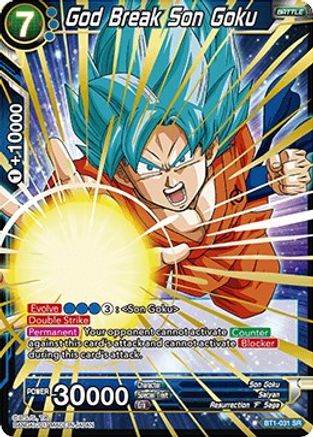 Image of God Break Son Goku (BT1-031) - Galactic Battle