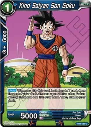 Image of Kind Saiyan Son Goku (BT1-033) - Galactic Battle