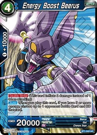Image of Energy Boost Beerus (BT1-042) - Galactic Battle