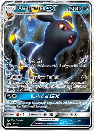 Image of Umbreon GX SM36  - Holofoil SM Promos - Promo