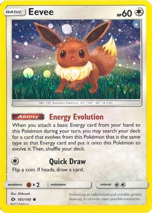 Image of Eevee 101/149  - Holofoil Miscellaneous Cards & Products - Promo