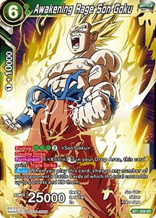 Image of Awakening Rage Son Goku (BT1-059) - Galactic Battle
