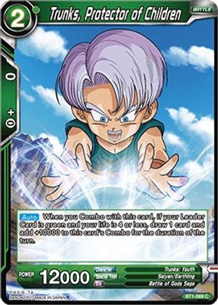 Image of Trunks, Protector of Children (BT1-069) - Galactic Battle
