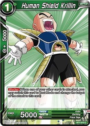 Image of Human Shield Krillin (BT1-072) - Galactic Battle