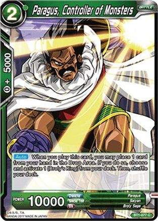 Image of Paragus, Controller of Monsters (BT1-077) - Galactic Battle