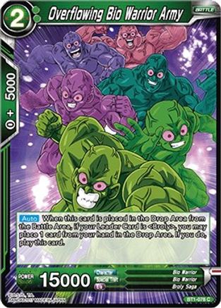 Image of Overflowing Bio Warrior Army (BT1-078) - Galactic Battle