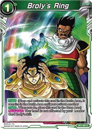 Image of Broly's Ring (BT1-081) - Galactic Battle
