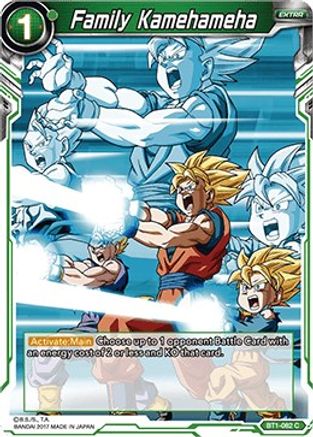 Image of Family Kamehameha (BT1-082) - Galactic Battle