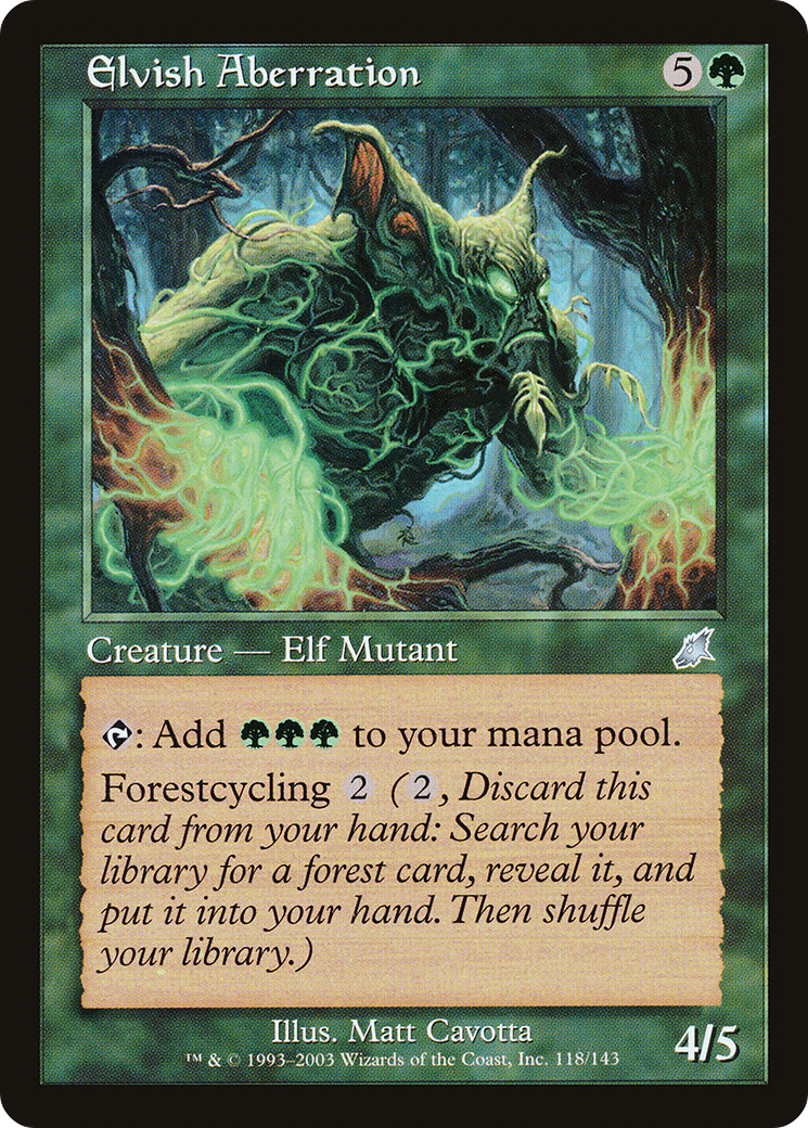 Image of Elvish Aberration (SCG-118) - Scourge Foil