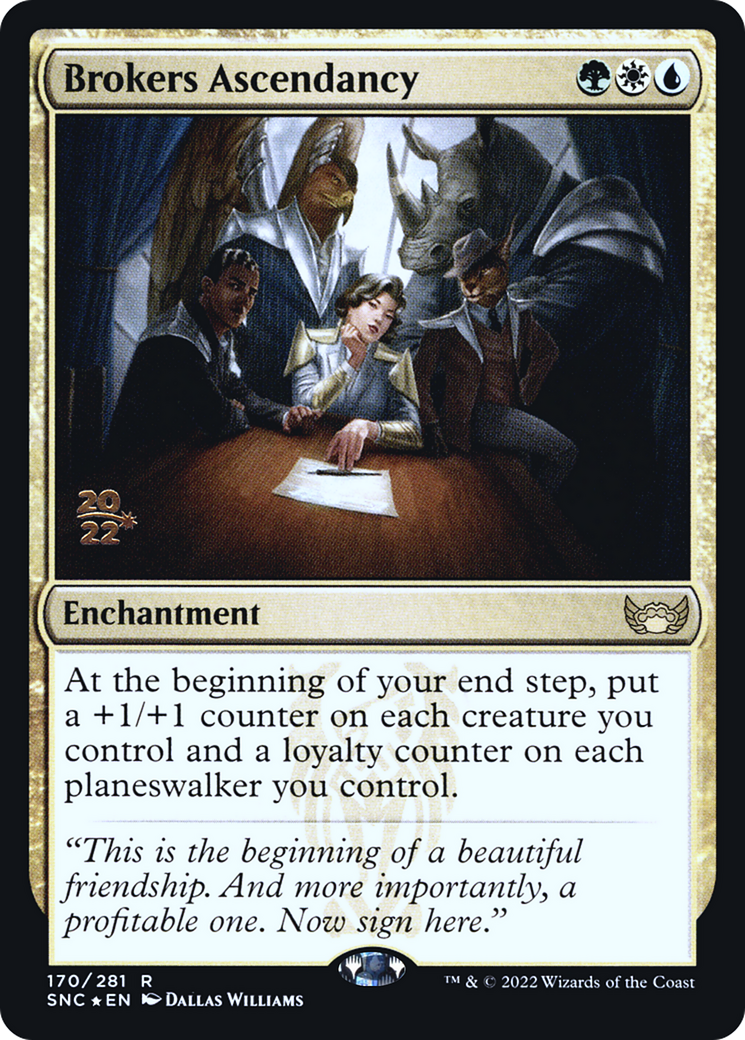 Image of Brokers Ascendancy (PRE-170) - Streets of New Capenna Promos Foil