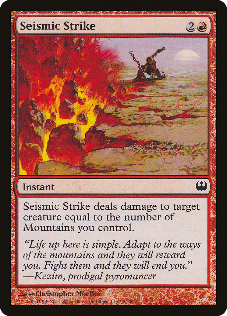 Image of Seismic Strike (DDG-071) - Duel Decks: Knights vs. Dragons