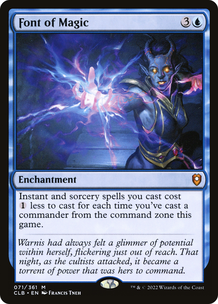 Image of Font of Magic (CLB-071) - Commander Legends: Battle for Baldur's Gate Foil