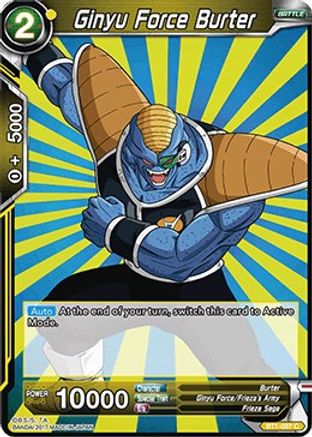 Image of Ginyu Force Burter (BT1-097) - Galactic Battle