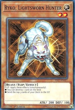 Image of Ryko, Lightsworn Hunter (YS17-EN017) - Starter Deck: Link Strike 1st Edition
