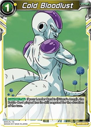 Image of Cold Bloodlust (BT1-107) - Galactic Battle