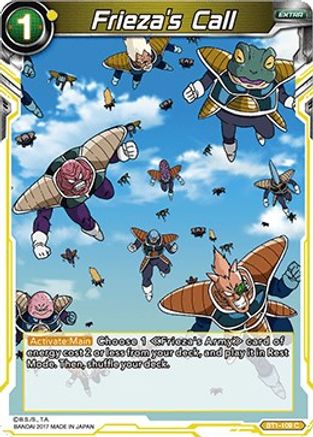 Image of Frieza's Call (2017) (BT1-109) - Galactic Battle
