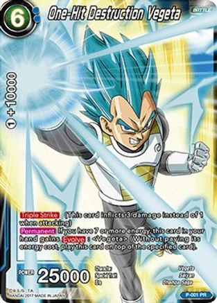 Image of One-Hit Destruction Vegeta (P-001) - Promotion Cards