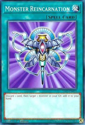 Image of Monster Reincarnation (YS17-EN022) - Starter Deck: Link Strike 1st Edition