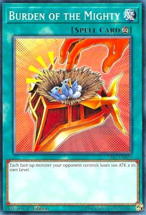 Image of Burden of the Mighty (YS17-EN029) - Starter Deck: Link Strike 1st Edition
