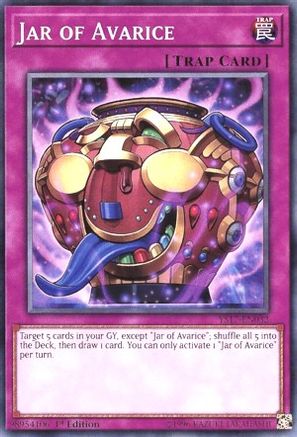 Image of Jar of Avarice (YS17-EN032) - Starter Deck: Link Strike 1st Edition