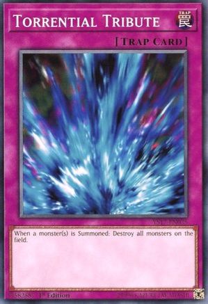 Image of Torrential Tribute (YS17-EN035) - Starter Deck: Link Strike 1st Edition