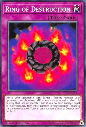 Image of Ring of Destruction (YS17-EN036) - Starter Deck: Link Strike 1st Edition