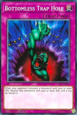 Image of Bottomless Trap Hole (YS17-EN037) - Starter Deck: Link Strike 1st Edition