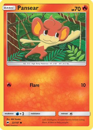 Image of Pansear 022/147  SM  Burning Shadows - Common
