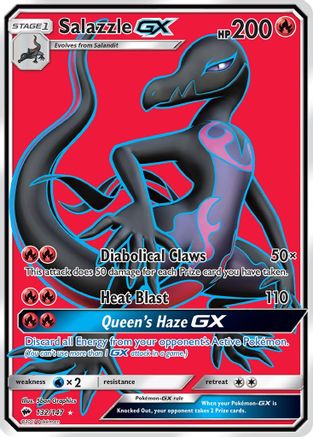 Image of Salazzle GX (Full Art) 132/147  - Holofoil SM  Burning Shadows - Ultra Rare