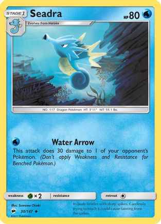 Image of Seadra 030/147  SM  Burning Shadows - Uncommon