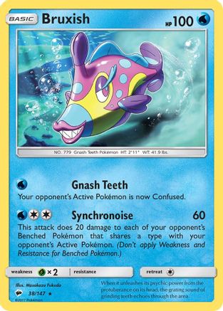 Image of Bruxish 038  SM  Burning Shadows - Rare