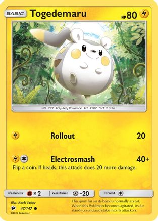 Image of Togedemaru 047  SM  Burning Shadows - Common