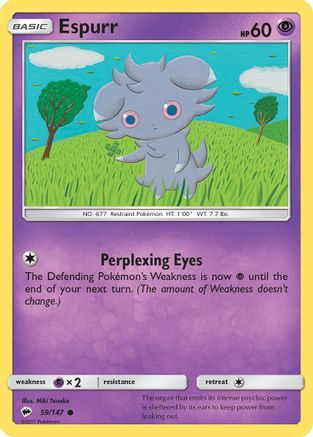 Image of Espurr 059/147  SM  Burning Shadows - Common
