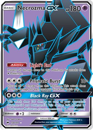 Image of Necrozma GX (Full Art) 134/147  - Holofoil SM  Burning Shadows - Ultra Rare