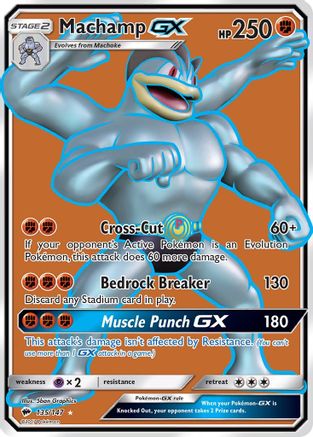 Image of Machamp GX (Full Art) 135/147  - Holofoil SM  Burning Shadows - Ultra Rare