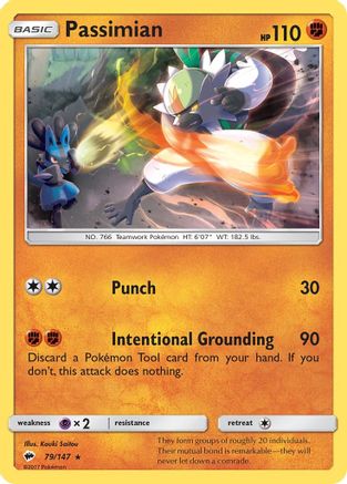 Image of Passimian 079  - Reverse Holofoil SM  Burning Shadows - Rare