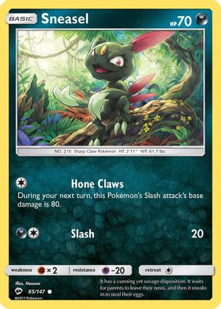 Image of Sneasel 085/147  SM  Burning Shadows - Common