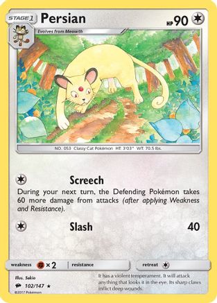 Image of Persian 102/147  SM  Burning Shadows - Rare