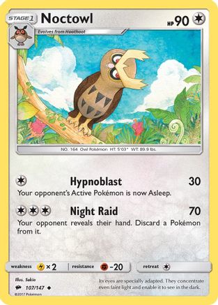 Image of Noctowl 107/147  SM  Burning Shadows - Uncommon