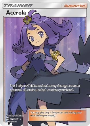 Image of Acerola (Full Art) 142/147  - Holofoil SM  Burning Shadows - Ultra Rare