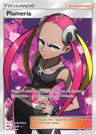 Image of Plumeria (Full Art) 145/147  - Holofoil SM  Burning Shadows - Ultra Rare