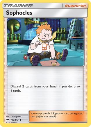 Image of Sophocles 123/147  - Reverse Holofoil SM  Burning Shadows - Uncommon
